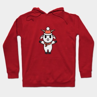 Cute Christmas Goat Hoodie